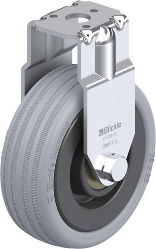 Blickle Bockrolle BRA-VPA 75K in Schwarz und Grau mit 75 mm Rad-Durchmesser und 60 kg Tragfähigkeit - Bild 1