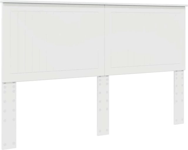 vidaXL Kopfteil für das Bett in modernem Design aus Holzwerkstoff, Hochglanz Weiß, Breite: 160 cm - Bild 1