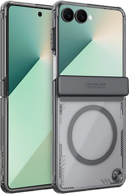 Nillkin Iceblade MagSafe-Hülle für Samsung Galaxy Z Flip7 F766 in Schwarz und Transparent - Bild 1