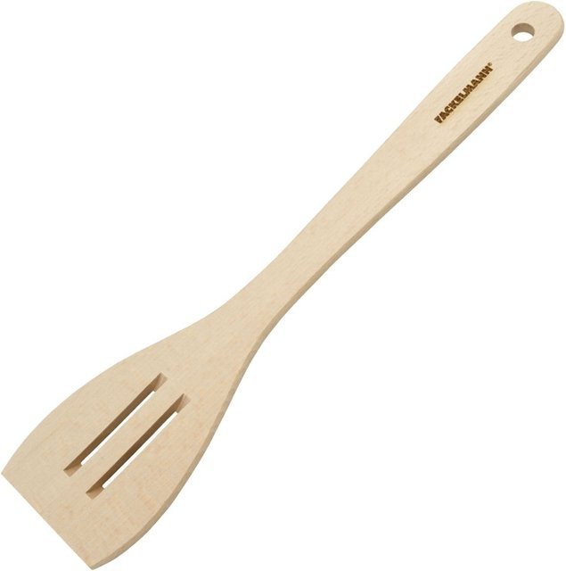 Fackelmann Pfannenwender Eco mit Schlitzen aus FSC-zertifizierter Buche, Beige, Länge: 30 cm - Bild 1