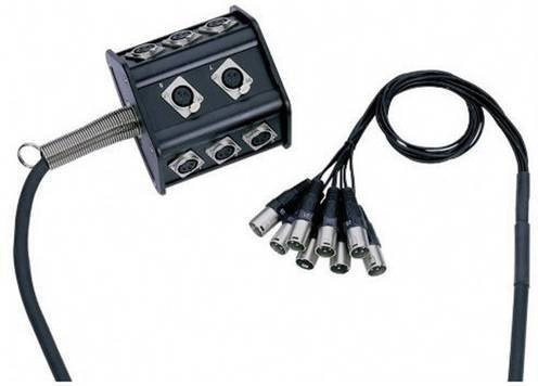 AH Cables K8C15P Multicore Kabel Schwarz 15m mit 8 Eingängen - Bild 1