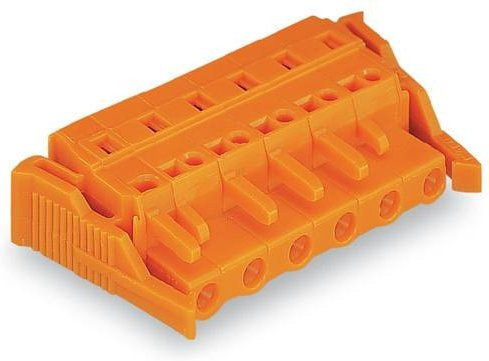 WAGO Buchsengehäuse-Kabel 231-706/037-000 in Orange, 25 Stück, Rastermaß: 7.62 mm - Bild 1