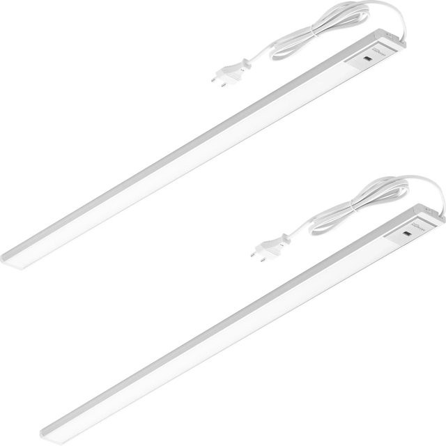 Oktaplex Riva 2er Set LED Lichtleisten aus Aluminium mit Bewegungssensor und Dimmfunktion, Neutralweiß, Breite: 90 cm - Bild 1