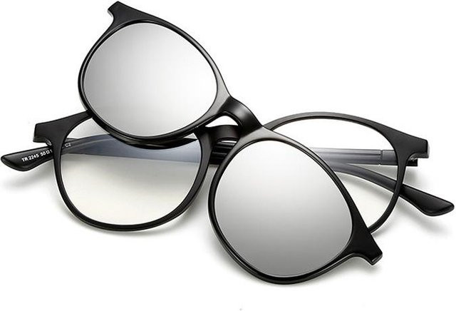 Freedom Outdoors Sonnenbrille, Round, Vollrand, Unisex, Schwarz, Grau, Polarisiert - Bild 1