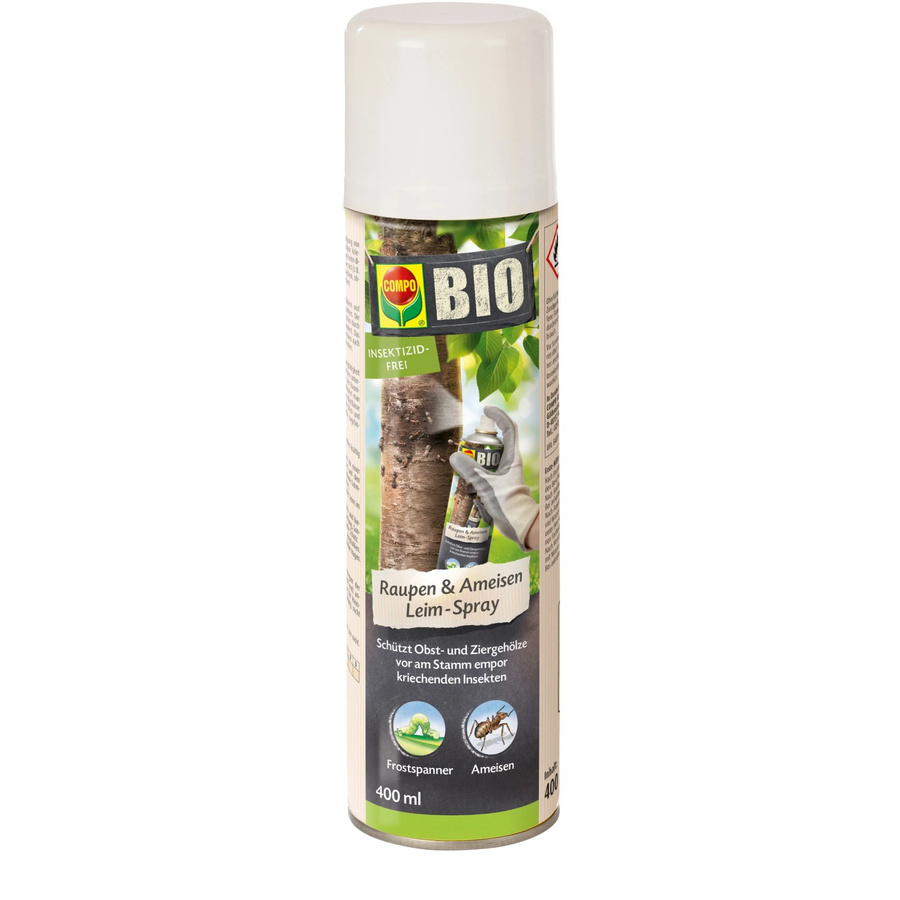 Compo Bio Raupen & Ameisen Leim Spray zur mechanischen Bekämpfung von Insekten an Obst- und Ziergehölzen, 400 ml - Bild 2