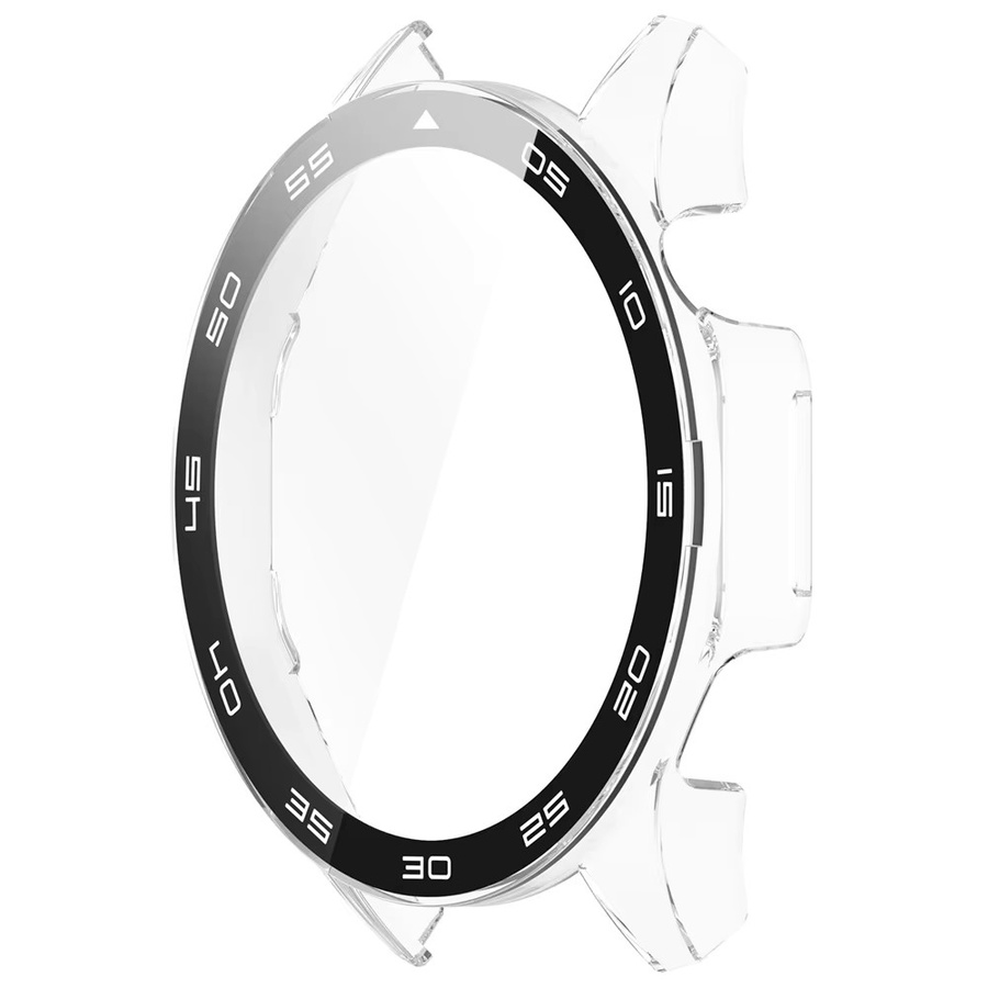 Displayschutzfolie aus gehärtetem Glas und Schutzhülle für Huawei Watch GT4 46 mm, Schwarz, Unisex - Bild 3