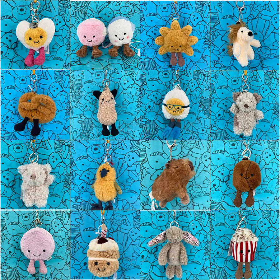 Jellycat Marshmallow-Bären-Plüsch-Schlüsselanhänger, bunt, Plüsch / Textil - Bild 1