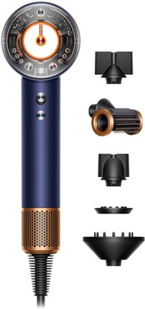 Dyson Supersonic Nural Haartrockner, Nachtblau/Kupfer, glattes bis welliges Haar