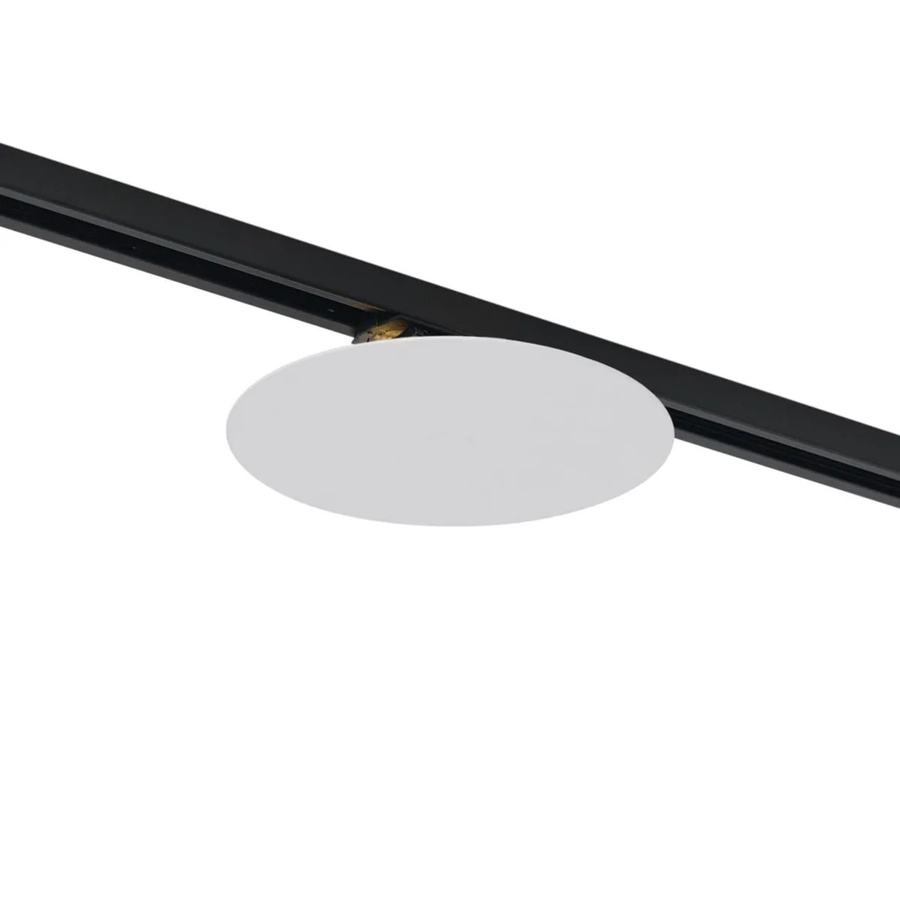 QAZQA Moderne Weiße Deckenleuchte Iconic Pulley für 1-phasiges Schienensystem, 2-flammig - Bild 1