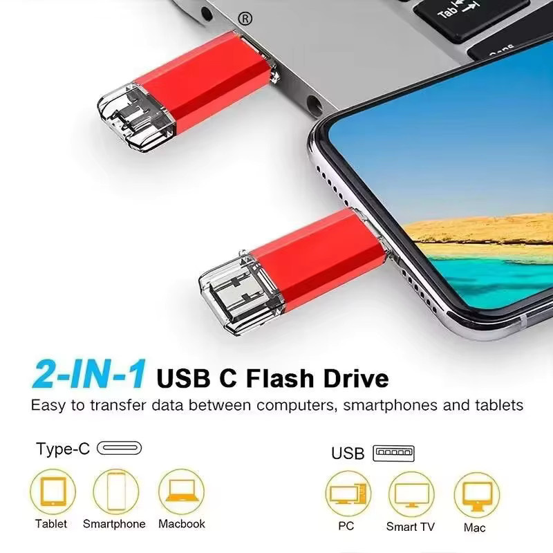 Lenovo 2TB USB-Stick mit USB 3.0 Typ C OTG Anschluss - Bild 6