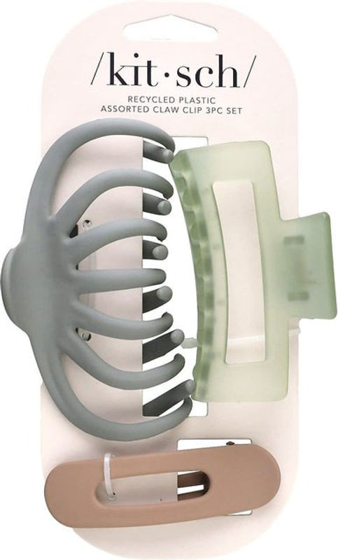Set aus 3 Haarspangen in Krabben- und Oktopus-Design von Kitsch, mehrfarbig, aus Kunststoff - Bild 1