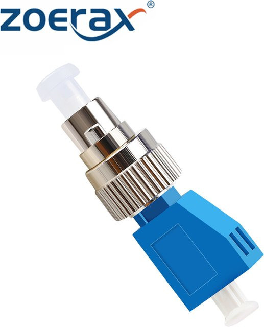 ZoeRax Glasfaseradapter FC UPC-Stecker auf LC UPC-Buchse, Hybrid-Optikkabelanschluss für Single Mode FTTH, Rot - Bild 1