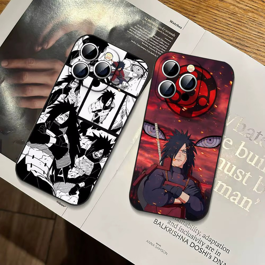 Stoßfeste Handyhülle Naruto Uchiha Madara in Schwarz für iPhone 11 bis iPhone 17 Pro Max - Bild 4