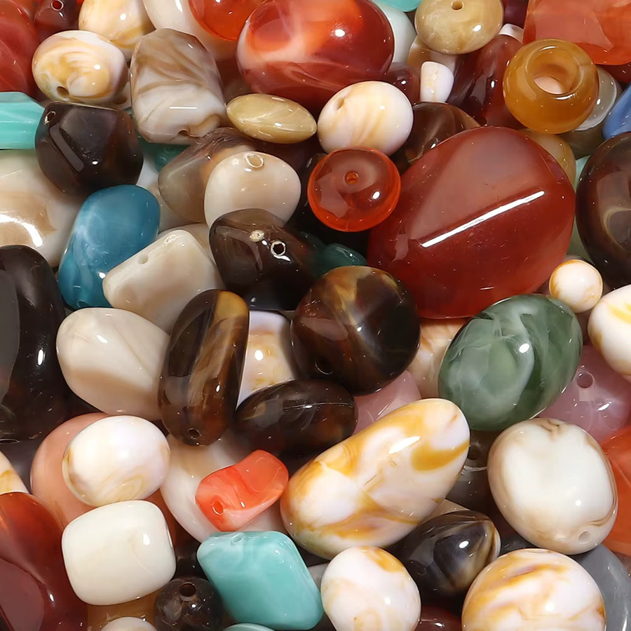 Gemischte Acrylperlen in verschiedenen Farben für DIY und Nähen, 50g - Bild 5