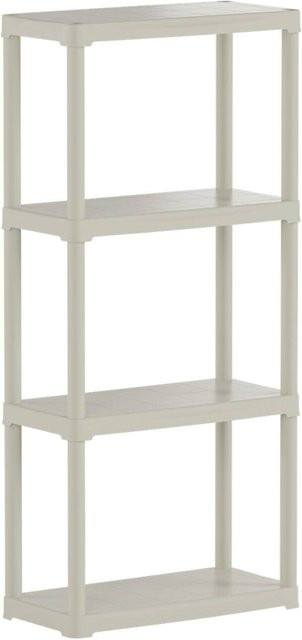 ArtPlast Kunststoffregal Tempo in Beige, B/H/T: 60 x 133 x 30 cm - Bild 1