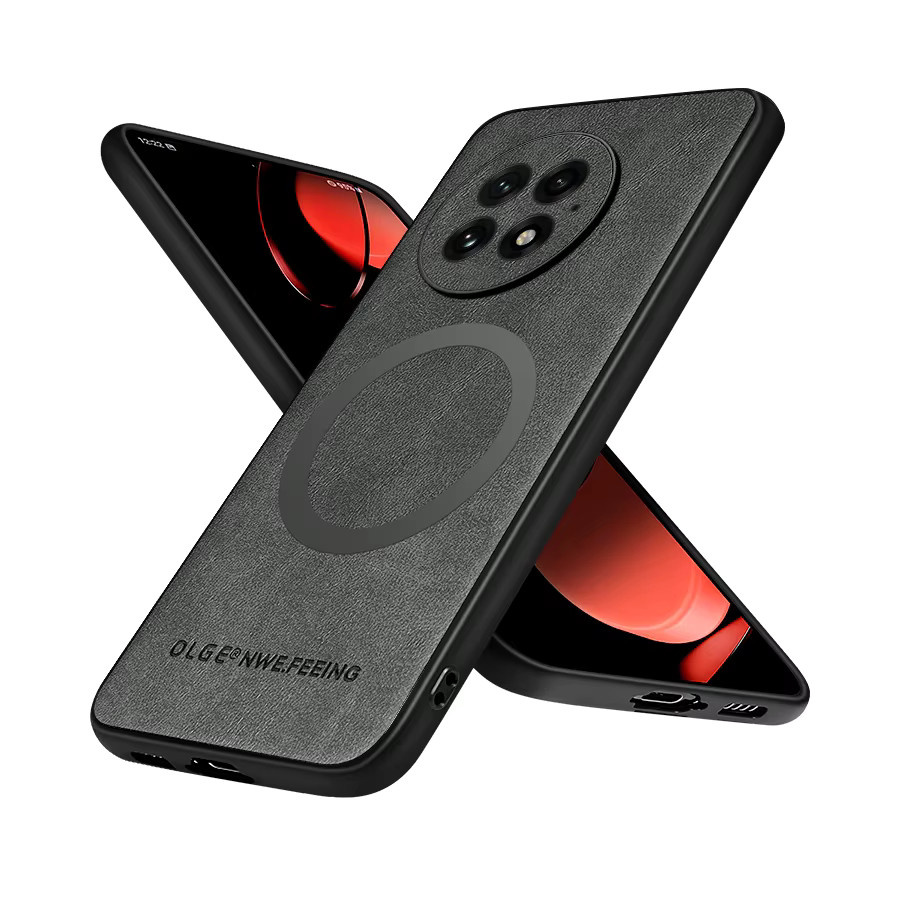 Stoßfeste Leder-Magnethülle für OnePlus 13, 12 und 11 mit MagSafe Wireless Charging Kompatibilität - Bild 2