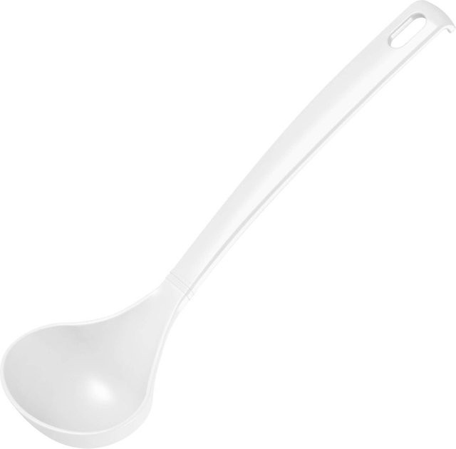 Fackelmann Soßenlöffel Blanca in Weiß aus Nylon mit rutschfestem Griff und mattem Finish - Bild 1