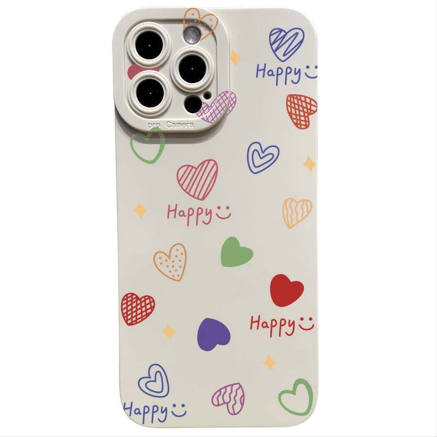 Handyhülle mit Engelsauge-Muster für Apple iPhone 17, 16, 15 Serien in Beige und Multicolour mit Anti-Sturz-Schutz - Bild 2