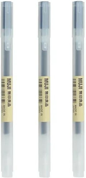 MUJI Gel Stift in Schwarz mit 0,38 mm Spitze für Schule und Büro - Bild 1