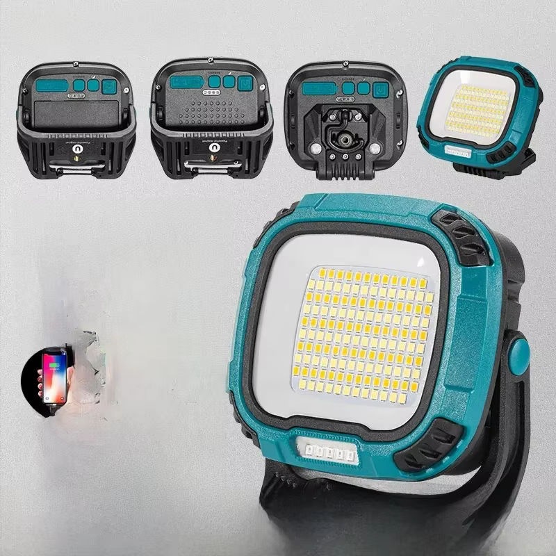 ESMARTER Tragbare LED-Scheinwerfer Laterne mit Magnet und Akku, Schwarz, Warmweißes Licht für Camping, Angeln und Notfälle - Bild 7