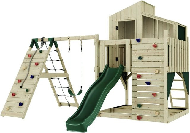 PolarPlay Spielturm Julie, Spielturm, Grün, Holz - Bild 1