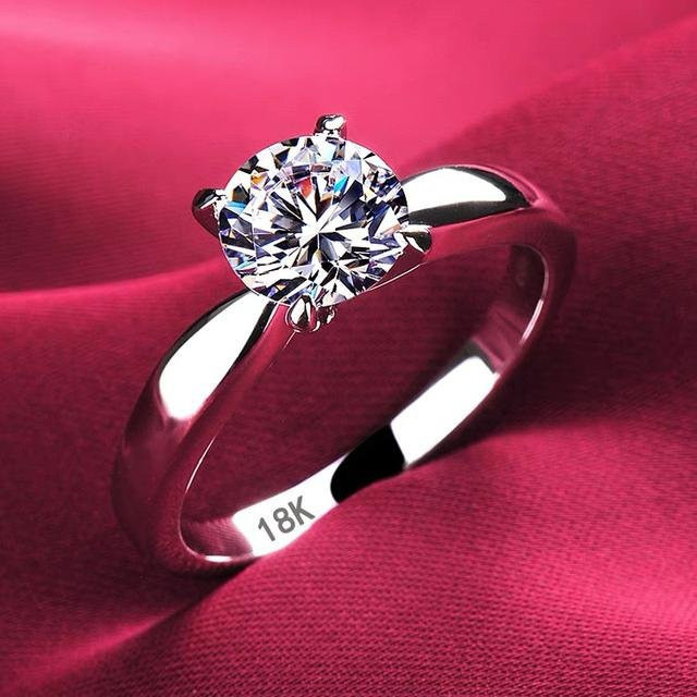 Ring 925 Silber, Weiß, Zirkonia, Diamant, Damen - Bild 1