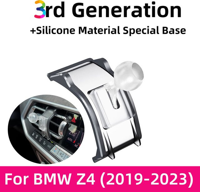 TEEQ Magnetischer Autotelefonhalter mit kabellosem Ladegerät und 360 Grad Rotation für BMW Z4 G29 2019–2023 - Bild 1
