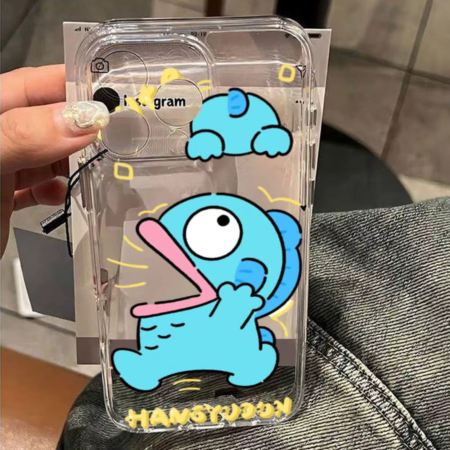 Mesuca H-Hangyodon Handyhülle Transparent für iPhone 11 bis 17 Pro Max Plus Stoßfeste Weiche Schutzhülle - Bild 3
