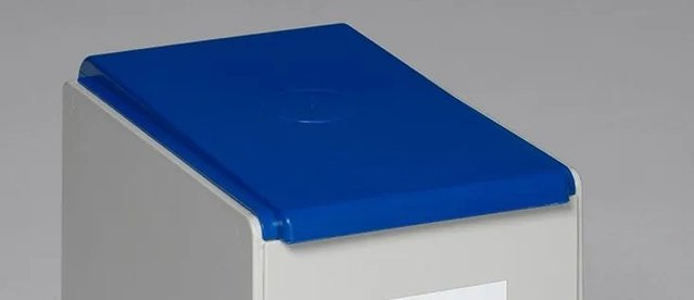 PROREGAL Deckel für Abfallbehälter und Wertstoffsammelsystem, 40 Liter, Kunststoff, Blau - Bild 1