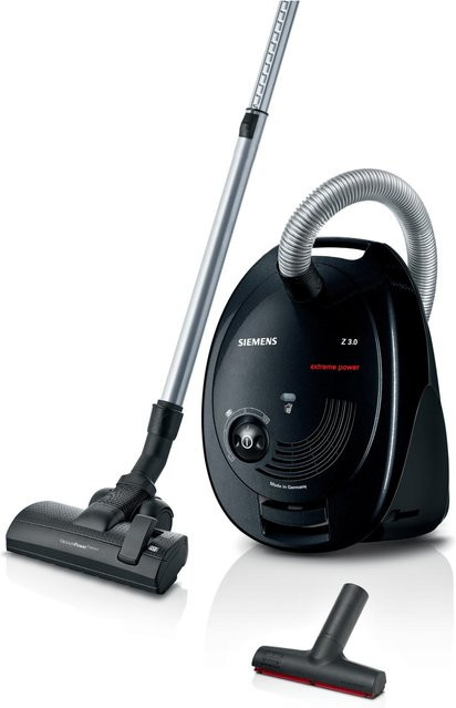 Siemens Bodenstaubsauger VSZ3XTRM11 mit Beutel in Schwarz - Bild 1
