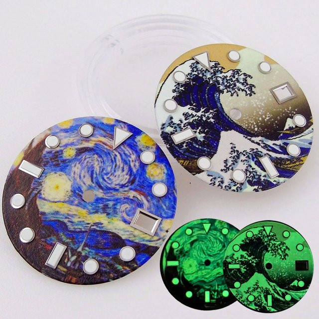 Tandorio Zifferblatt, Vintage, Kanagawa Surfing, 29 mm, Unisex - Bild 1
