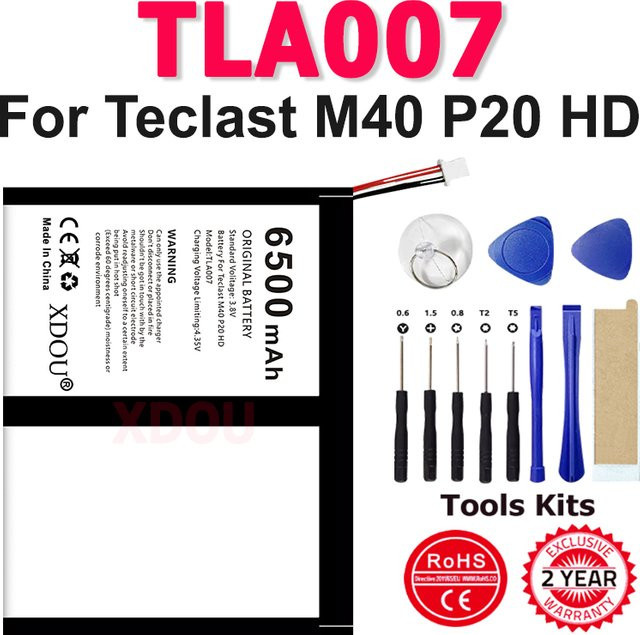 Teclast Ersatzakku TLA007 mit 6500 mAh für M40 und P20HD Tablets - Bild 1