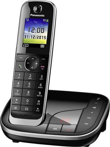 Panasonic KX-TGJ320GB Schnurloses Telefon mit Anrufbeantworter in Schwarz - Bild 1