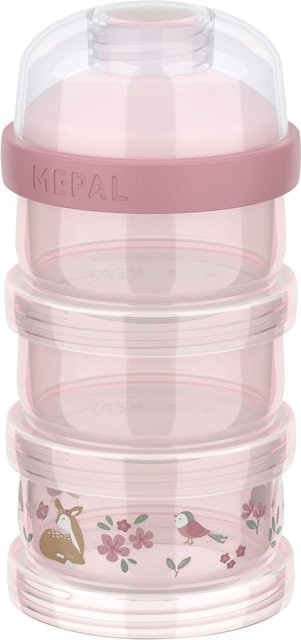 Mepal Mio X Little Dutch 3-teiliger Milchpulver-Portionierer in Pink und Multicolour - Bild 1