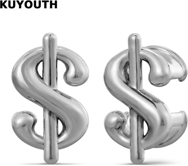 KUYOUTH Ohrtunnel Plugs, Kupfer, Dollarzeichen, Unisex - Bild 1