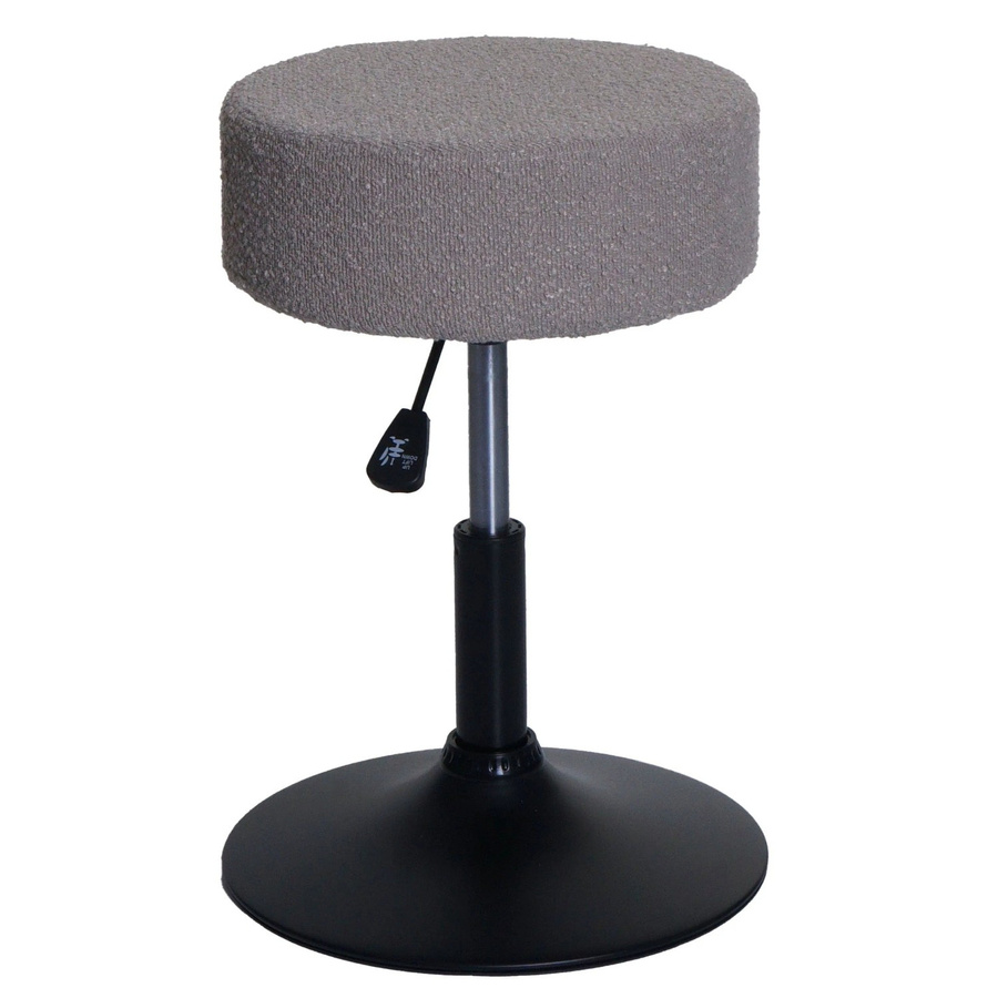 MCW Sitzhocker C22 höhenverstellbar und drehbar mit Bouclé-Stoffbezug in Beige, Durchmesser: 37 cm, Höhe: 45 cm - Bild 2