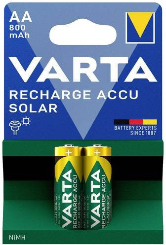 Varta Solar Akku AA NiMH 1.2V 800 mAh 2er Pack - Bild 1
