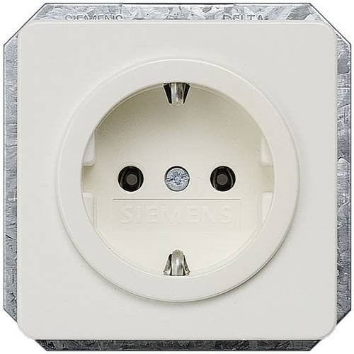 Siemens Schuko-Steckdose Delta Profil in Weiß 5UB1403 - Bild 1