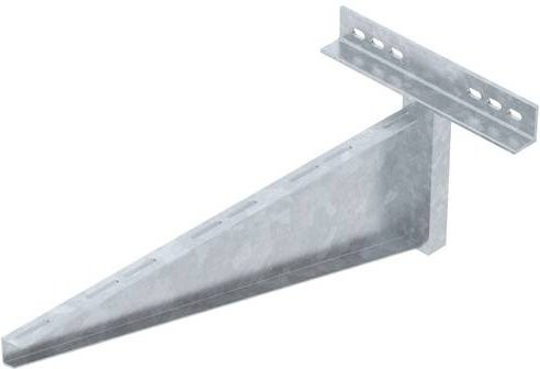OBO Bettermann Wand- und Stielausleger aus Metall in Silber, L: 81,0 cm, B: 6,0 cm, H: 34,1 cm - Bild 1