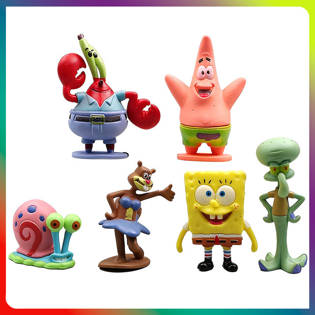 Hot Toys SpongeBob Schwammkopf Actionfiguren, 6-teiliges Set - Bild 1