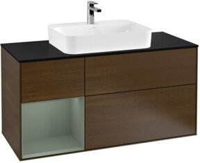 V&B Waschtischunterschrank Finion Wandbeleuchtung in Platin Matt, Breite: 120 cm, Tiefe: 50,1 cm, Höhe: 50,1 cm - Bild 1