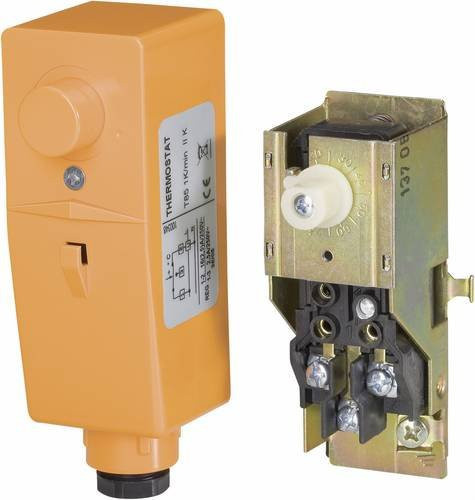 IMI BRC Rohranlegethermostat mit Temperatureinstellrad in Orange, 1 Stück - Bild 1
