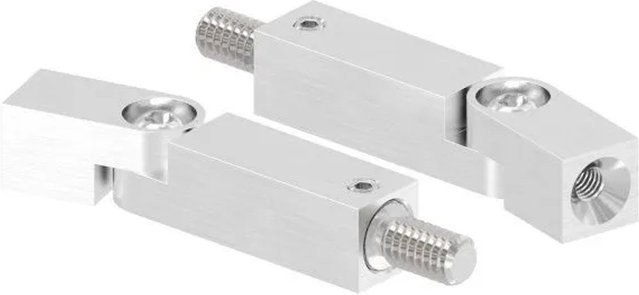 FeNau Gelenkstift aus Edelstahl V2A in Silber Matt mit M8/M6 Gewinde, 360 Grad drehbar, Breite: 14 mm, Höhe: 68 mm - Bild 1