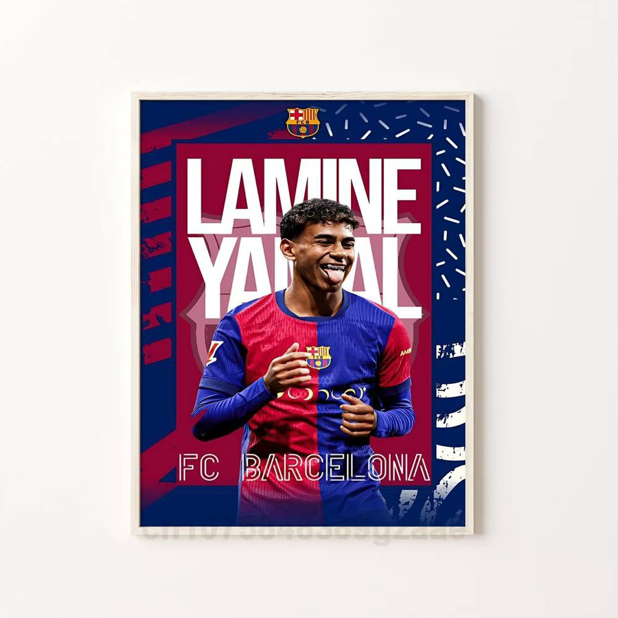 L-Lamin FootballStar Y-Yamal 27 Wandkunst-Aufkleber, Mehrfarbig, B/H: 27 x 15 cm - Bild 7