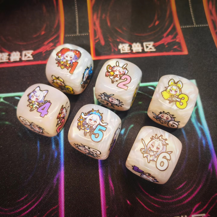 Bandai Yu-Gi-Oh! Maliss P Weißer Hase Schadenindikator, Mehrseitiger Würfel, Zubehör - Bild 2