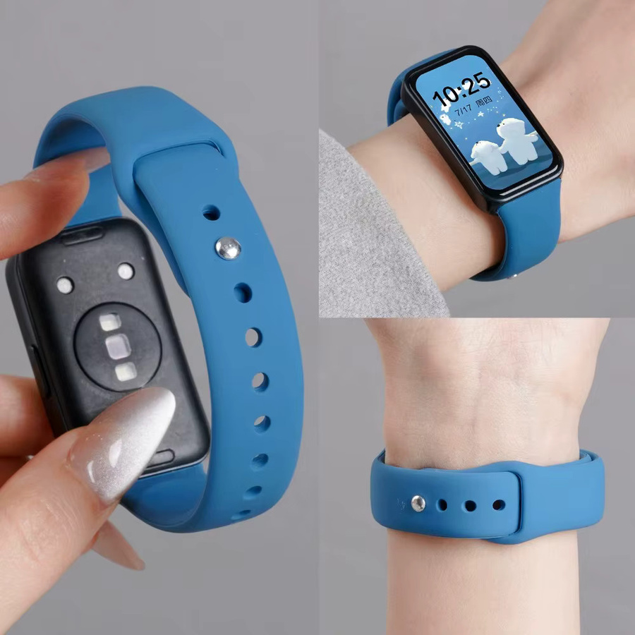 Huawei Uhrenarmband, Silikon, Schwarz, Unisex - Bild 2