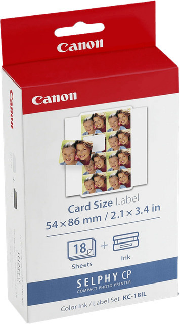 Canon KC-18IL Selphy CP Serie Tinte und Papier Multicolor Dye-Sublimation Druckset - Bild 1