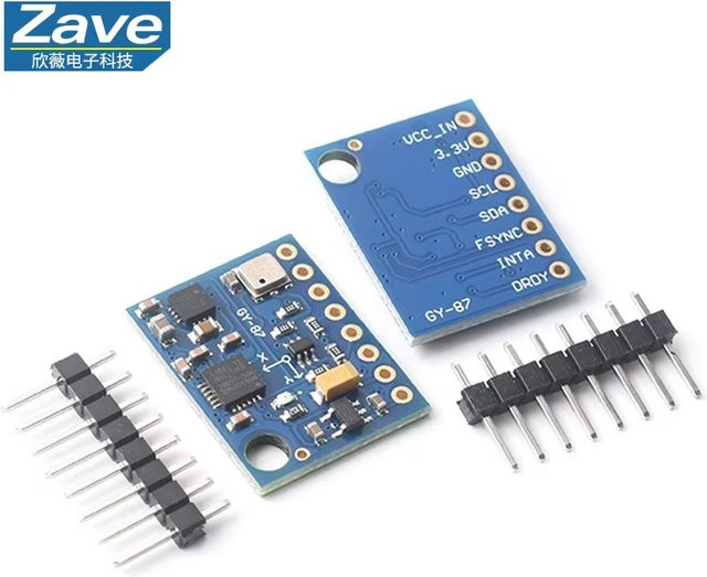ZAVE GY-87 10DOF Sensor Modul mit MPU6050, HMC5883L und BMP180 in Blau - Bild 1