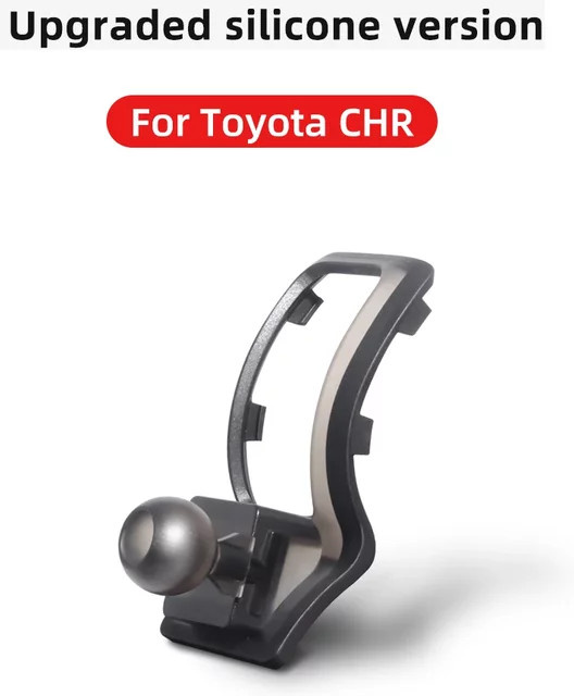 Auto-Handyhalterung für Toyota CHR als Lüftungsschlitz-Halterung und GPS-Ständer in Schwarz - Bild 1