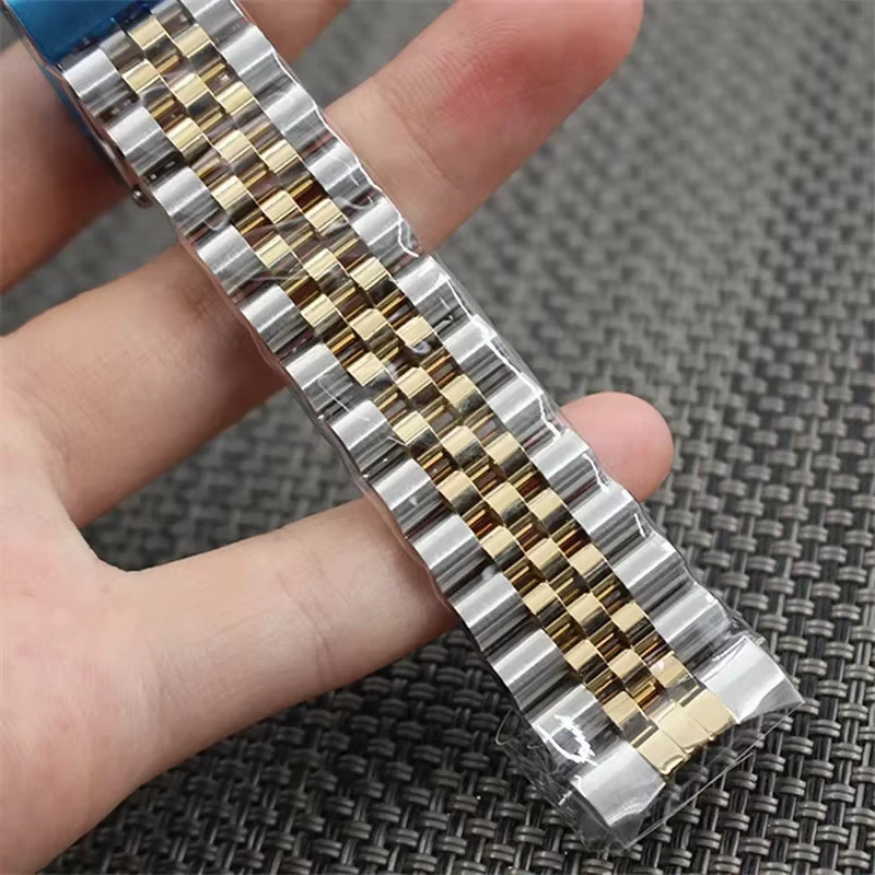 Uhrenarmband Edelstahl, gebogenes Ende, Herren - Bild 3